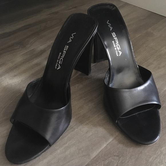 Via Spiga black slide sandals - Picture 1 of 5